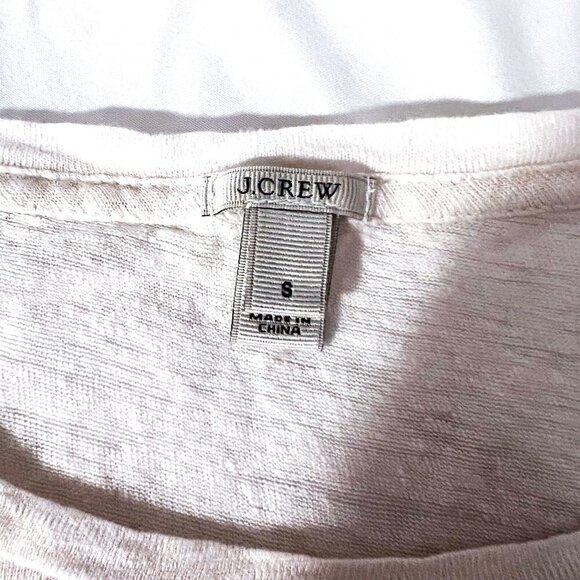 J. Crew Grid Block Linen tee! Celebrity Fave. Small - Picture 9 of 11